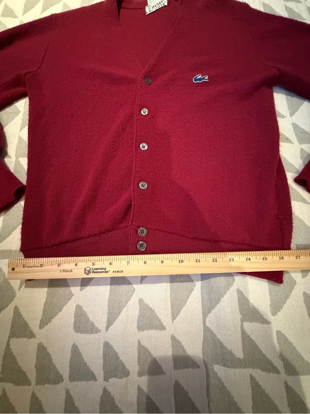 Lacoste Saks Fifth Avenue Vintage Cardigan - Medium